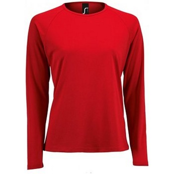 Vêtements Femme T-shirts manches longues Sols 2072 Rouge