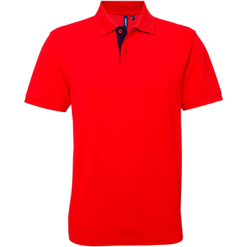Vêtements Homme Polos manches courtes Asquith & Fox AQ012 Rouge