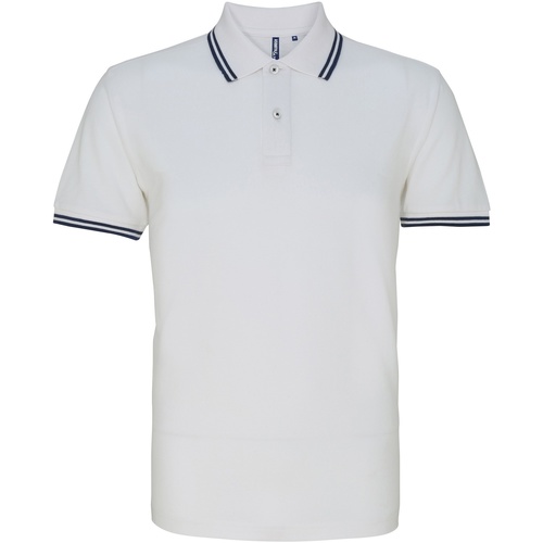 Asquith & Fox AQ011 Blanc - Vêtements Polos manches courtes Homme 20,40 €
