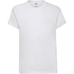 Vêtements Enfant T-shirts manches courtes Sacs de voyagem 61019 Blanc