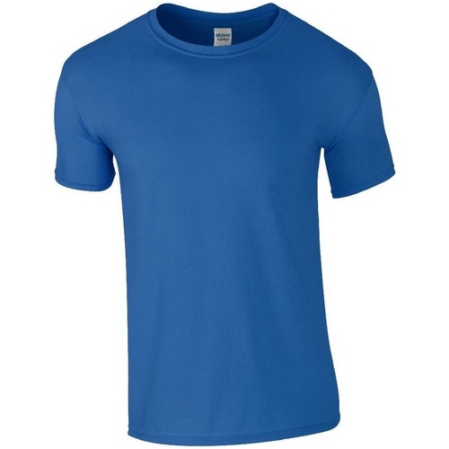Vêtements Homme T-shirts manches longues Gildan Soft Style Bleu