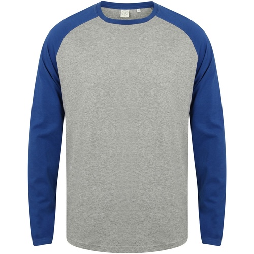Vêtements Homme T-shirts manches longues Skinni Fit SF271 Bleu