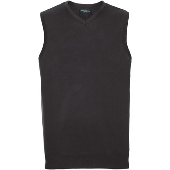 Vêtements Homme Gilets / Cardigans Russell Collection Pull sans manches BC1014 Noir