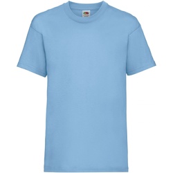 Vêtements Enfant T-shirts manches courtes Fruit Of The Loom 61033 Bleu ciel
