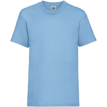 Vêtements Enfant T-shirts manches courtes Versace Jeans Couture logo-print metallic T-shirtm 61033 Bleu