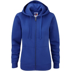 Vêtements Femme Sweats Russell Sweatshirt à capuche et fermeture zippée BC2731 Bleu