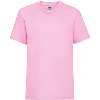 Vêtements Enfant T-shirts manches courtes Fruit Of The Loom 61033 Rose clair