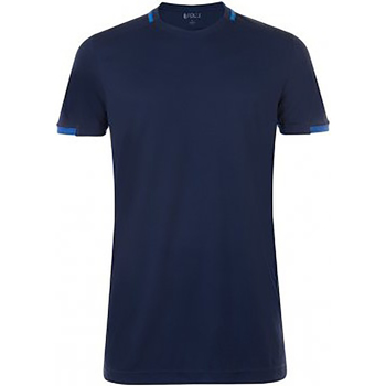 Vêtements Homme T-shirts manches courtes Sols 01717 Bleu marine/Bleu roi