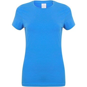 Vêtements Femme T-shirts that manches courtes Skinni Fit SK121 Bleu