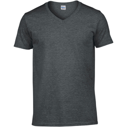 Vêtements Homme T-shirts manches courtes Gildan Soft Style Gris sombre