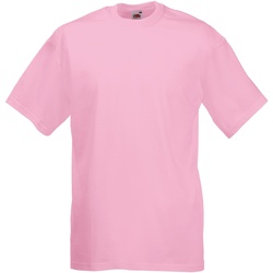 Vêtements Homme T-shirts manches courtes Fruit Of The Loom 61036 Rose clair