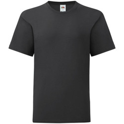 Vêtements Enfant T-shirts manches courtes Fruit Of The Loom 61023 Noir