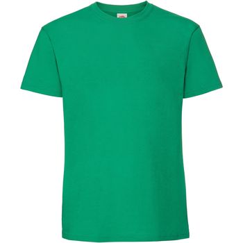 Vêtements T-shirts manches longues Fruit Of The Loom 61422 Vert