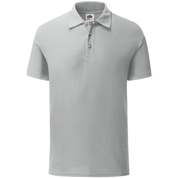 Vêtements Homme Polos manches courtes Fruit Of The Loom Iconic gris clair