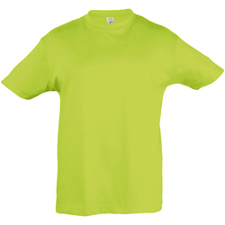 Vêtements Enfant T-shirts linen manches courtes Sols 11970 Vert clair
