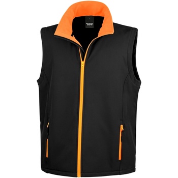 Vêtements Homme Gilets / Cardigans Result R232M Noir / Orange