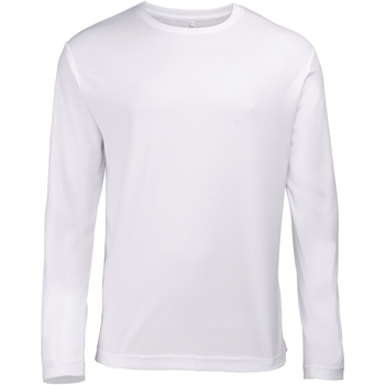 VêAsymmetric Homme T-shirts manches longues Awdis JC002 Blanc