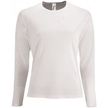 Vêtements Femme Chase embroidered logo rib-trimmed sweatshirt Sols 2072 Blanc