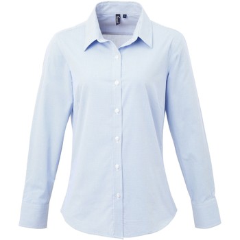 Vêtements Femme Chemises / Chemisiers Premier PR320 Bleu clair/Blanc