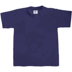 Vêt-shirt Enfant T-shirts manches courtes B And C Exact 190 Bleu marine