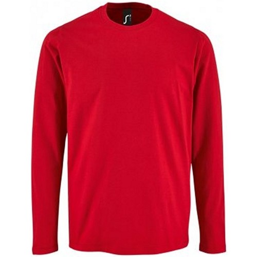 Vêtements Homme T-shirts manches longues Sols 2074 Rouge
