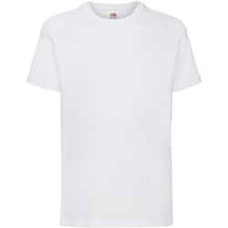 Vêtements Enfant T-shirts and manches courtes Fruit Of The Loom 61033 Blanc