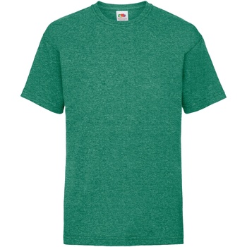 Vêtements Enfant T-shirts manches courtes Fruit Of The Loom 61033 Vert rétro chiné