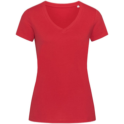 Vêtements Femme T-shirts manches courtes Stedman Stars Janet Rouge foncé
