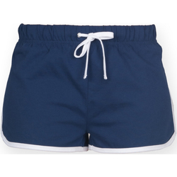 Vêtements Femme Shorts / Bermudas Skinni Fit SK069 Bleu marine/Blanc