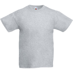 Vêtements Enfant T-shirts manches courtes Fruit Of The Loom 61019 Gris