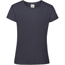 Vêtements Fille T-shirts manches courtes T-shirt dream Is Over In Cotone 61017 Bleu marine
