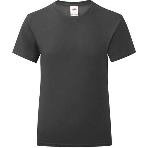 Vêtements Fille T-shirts manches longues Fruit Of The Loom 61025 Noir