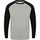 Vêtements Homme T-shirts manches longues Skinni Fit SF271 Gris chiné/noir