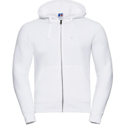 Vêtements Homme Sweats Russell Sweatshirt à capuche et fermeture zippée BC1499 Blanc