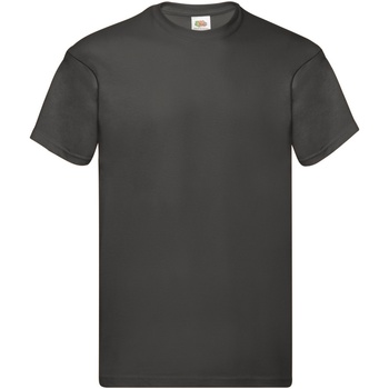 Vêtements Homme T-shirts aqua manches courtes Fruit Of The Loom 61082 Gris