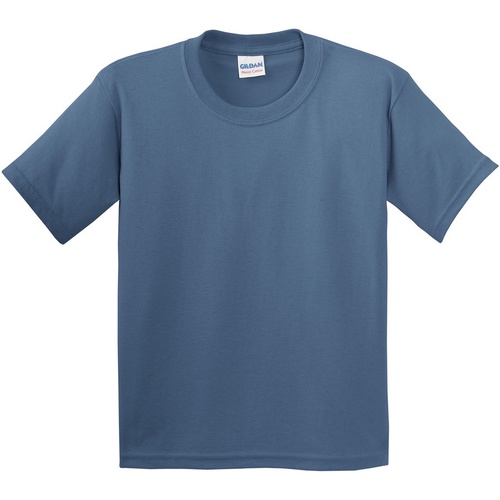 Vêtements Enfant AMI Paris long-sleeved ribbed shirt Gildan 5000B Bleu