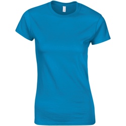 Vêtements Femme T-shirts manches courtes Gildan Soft Bleu