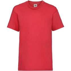 Vêtements Enfant T-shirts wearing manches courtes Fruit Of The Loom 61033 Rouge