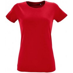 Vêtements Femme T-shirts manches courtes Sols 2758 Rouge
