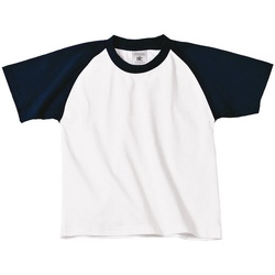 Vêtements Garçon T-shirts manches courtes B And C TK350 Blanc