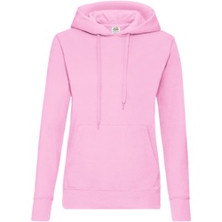 Vêtements Femme Sweats Fruit Of The Loom Hooded Rose clair