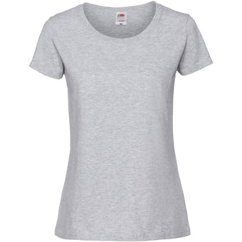 Vêtements Femme T-shirts manches courtes Fruit Of The Loom 61424 Argile