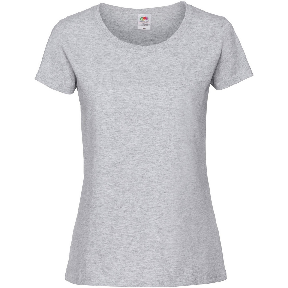 Vêtements Femme T-shirts Replica manches longues Fruit Of The Loom 61424 Gris