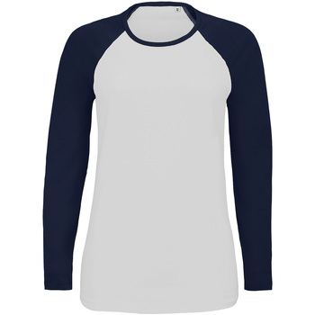 Vêtements Femme Chase embroidered logo rib-trimmed sweatshirt Sols 02943 Blanc