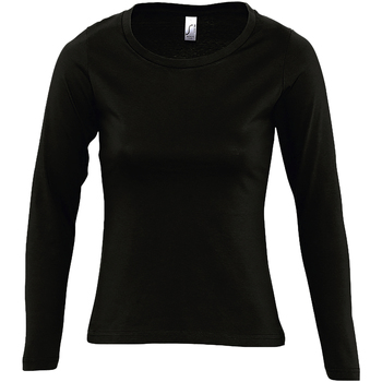 Vêtements Femme Chase embroidered logo rib-trimmed sweatshirt Sols Majestic Noir