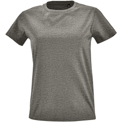 Vêtements Femme T-shirts manches courtes Sols 2080 Gris chiné