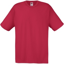 Vêtements Homme T-shirts wearing manches courtes Fruit Of The Loom 61082 Rouge brique