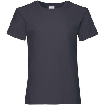 Vêtements Fille T-shirts manches courtes Fruit Of The Loom Valueweight Bleu