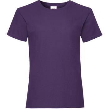 Vêtements Fille T-shirts manches courtes Fruit Of The Loom Valueweight Violet