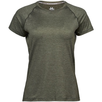 Vêtements Femme T-shirts manches courtes Tee Jays Cool Dry Olive chiné